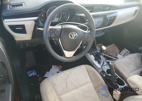 2016 Toyota Corolla L from USA, damaged, VIN 2T1BURHE4GC587417